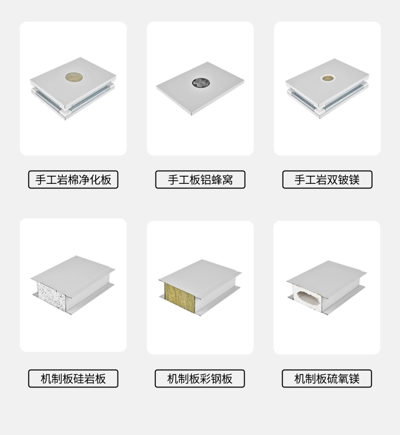 净化板材产品分类